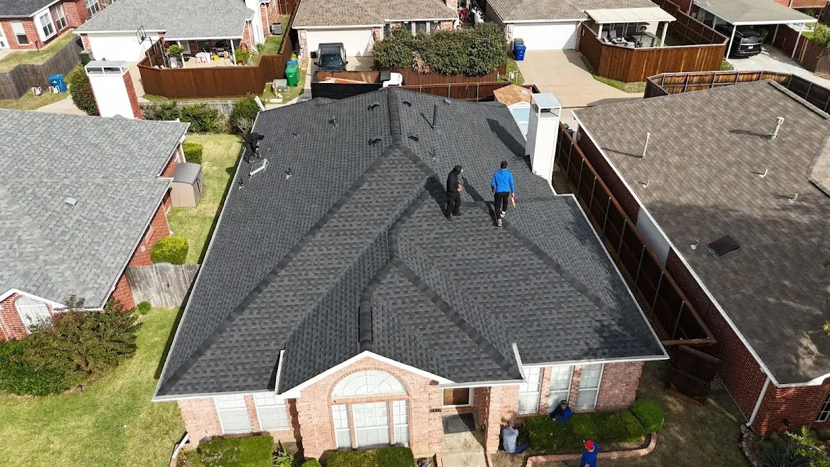Slate & Tile Roof Repair work in progress on a Leisure World property